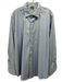 Sid Mashburn Size Est XXL Blue Cotton Solid Button Up Men's Long Sleeve Shirt Blue / Est XXL