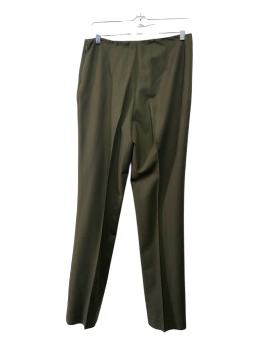 Ralph Lauren Size 8 Green Wool Side Zip Front Stitching Pants Green / 8