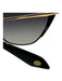 Dita Gold & Black Metal Cat Eye Full Rim Gold Hardware Sunglasses Gold & Black