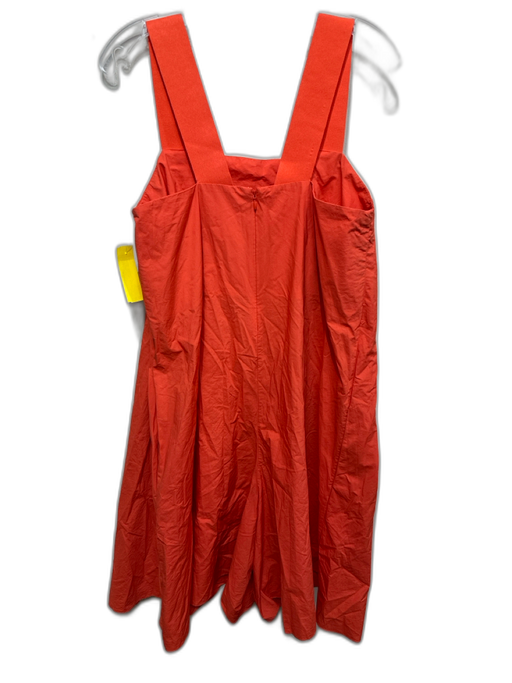 COS Size L Orange Cotton Wide Strap Boxy Romper Jumpsuit Orange / L