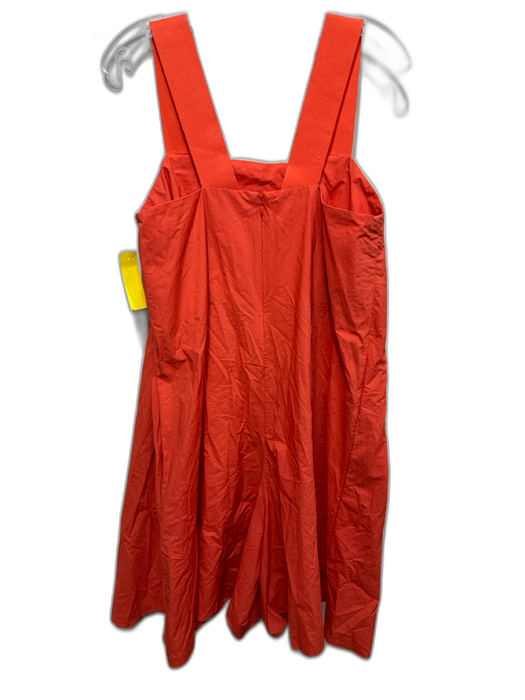 COS Size L Orange Cotton Wide Strap Boxy Romper Jumpsuit Orange / L