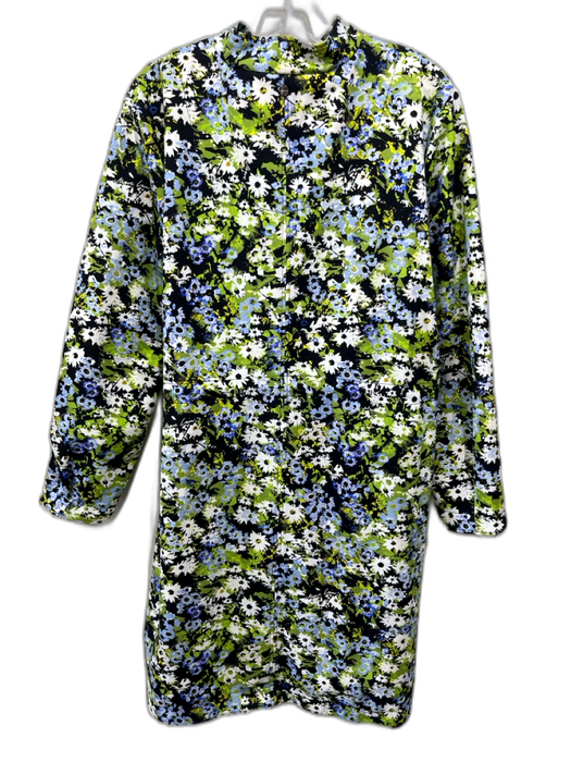 Marccain Size S / 6 Black, White, Green, Purple Polyamide Blend Floral Jacket Black, White, Green, Purple / S / 6
