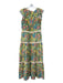 Smith & Quinn Size XS Green, Pink & Multi Polyester Chiffon Floral Maxi Dress Green, Pink & Multi / XS