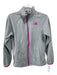 The North Face Size XL Slate Blue & Pink Polyester Zip Up Mock Neck Jacket Slate Blue & Pink / XL