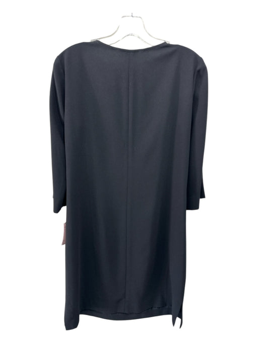 Trina Turk Size 4 Black Polyester placket detail Pockets Shift Dress Black / 4