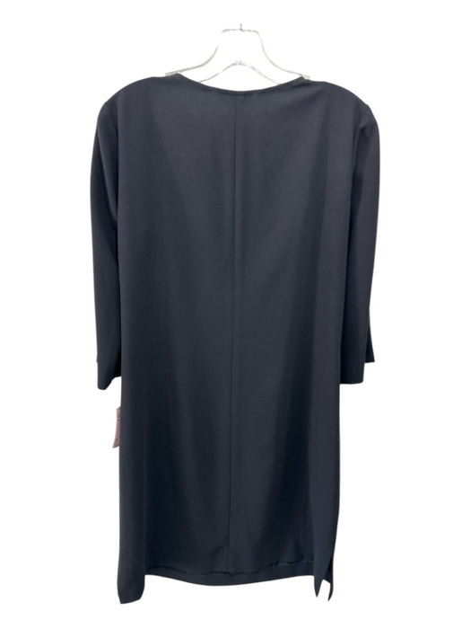 Trina Turk Size 4 Black Polyester placket detail Pockets Shift Dress Black / 4