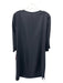 Trina Turk Size 4 Black Polyester placket detail Pockets Shift Dress Black / 4