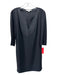 Trina Turk Size 4 Black Polyester placket detail Pockets Shift Dress Black / 4