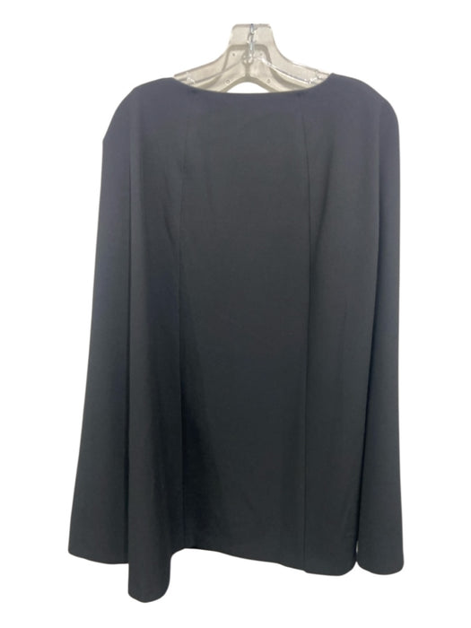 Trina Turk Size 4 Black Polyester Blend Cape Back Darted Lace Lined Dress Black / 4
