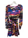 Willa Story Size Small Black & Multi Polyester Long Sleeve Abstract Print Dress Black & Multi / Small