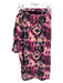 Marie Oliver Size XXS Pink, Green, Yellow Polyester Wrap Abstract Print Skirt Pink, Green, Yellow / XXS