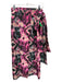 Marie Oliver Size XXS Pink, Green, Yellow Polyester Wrap Abstract Print Skirt Pink, Green, Yellow / XXS