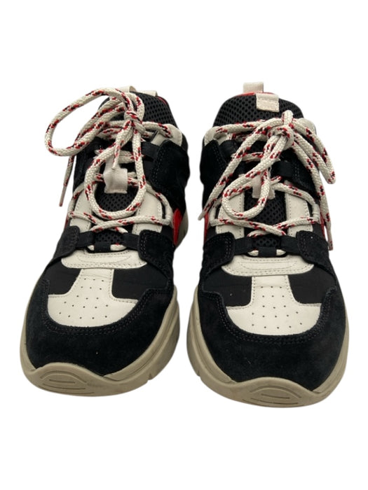 Isabel Marant Shoe Size 38 Black, Red, White Leather Upper Almond Toe Sneakers Black, Red, White / 38