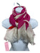 Kate Spade pink, white, orange Cotton Blend Circles Fringe Trim Rectangle scarf Pink, White, Orange / One Size