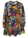 Allison Size XS Blue, Green, Pink Cotton Abstract Tassel Detail Above Knee Dress Blue, Green, Pink / XS