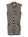 Veronica Beard Size 2 Black & White Cotton Blend Houndstooth Button Down Dress Black & White / 2