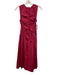 Ulla Johnson Size 2 Berry Pink Cotton Ruched Sleeveless Ruffle Maxi Dress Berry Pink / 2
