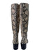 Dolce Vita Shoe Size 7 Taupe Brown Leather Upper Pull on Snake Knee Length Boots Taupe Brown / 7