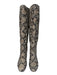 Dolce Vita Shoe Size 7 Taupe Brown Leather Upper Pull on Snake Knee Length Boots Taupe Brown / 7