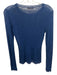 Ulla Johnson Size S Blue Semi Sheer Glitter Knit Long Sleeve Top Blue / S