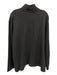 Polo Size XXL Dark Gray Cotton Solid Quarter Zip Men's Long Sleeve Shirt Dark Gray / XXL