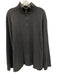 Polo Size XXL Dark Gray Cotton Solid Quarter Zip Men's Long Sleeve Shirt Dark Gray / XXL