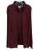 Ted Baker Size XXL Red Synthetic Micro Quarter Zip Athleisure Long Sleeve Shirt Red / XXL