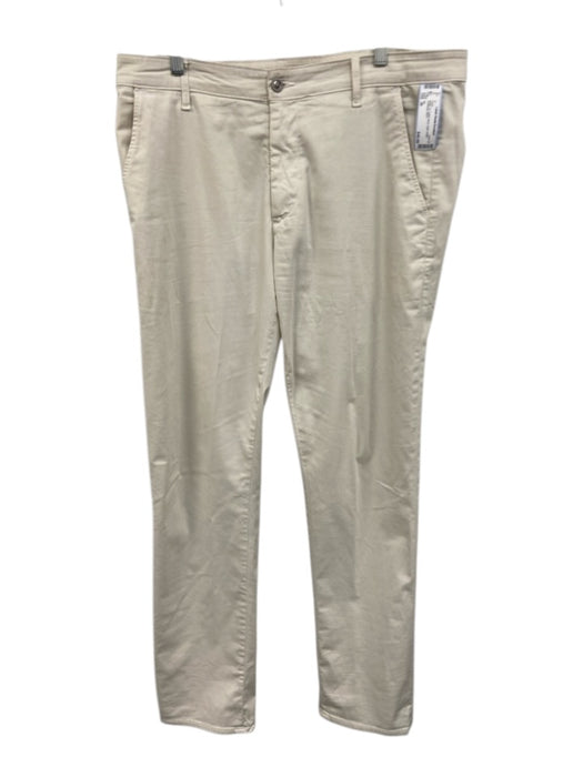 AG Size 36 Beige Cotton Blend Solid Khaki Men's Pants Beige / 36