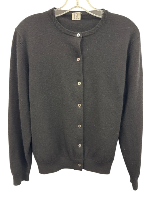 TSE Size S Black Cashmere Blend Buttons Knit Cardigan Black / S