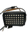 Reed Krakoff Black & Gray Leather Silver Hardware Windowpane Crossbody Bag Black & Gray / Mini