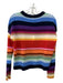 Minnie Rose Size XS Rainbow Cashmere Long Sleeve Stripe Crew Neck Sweater Rainbow / XS