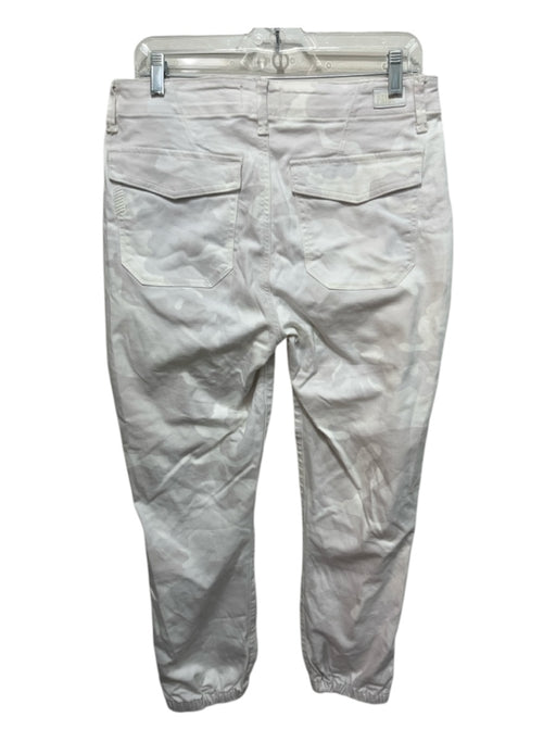 Paige Size 29 White Cotton Blend Mid Rise Camo Jogger Pants White / 29