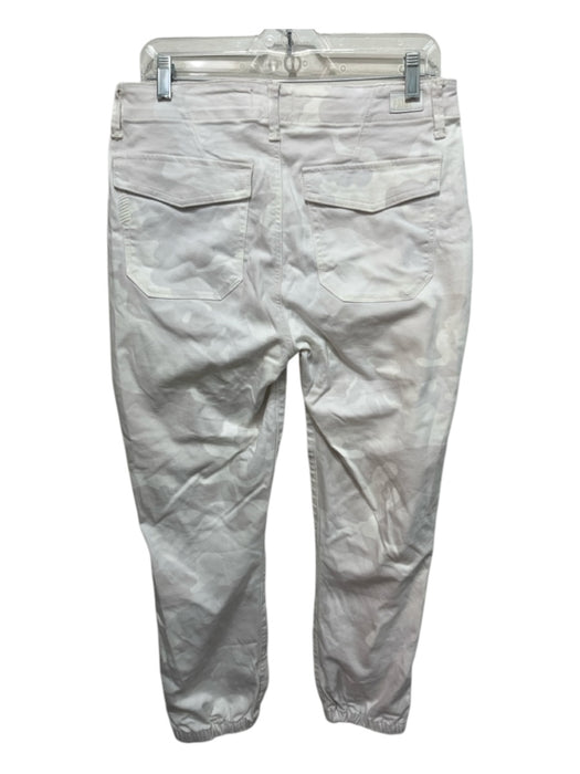 Paige Size 29 White Cotton Blend Mid Rise Camo Jogger Pants White / 29