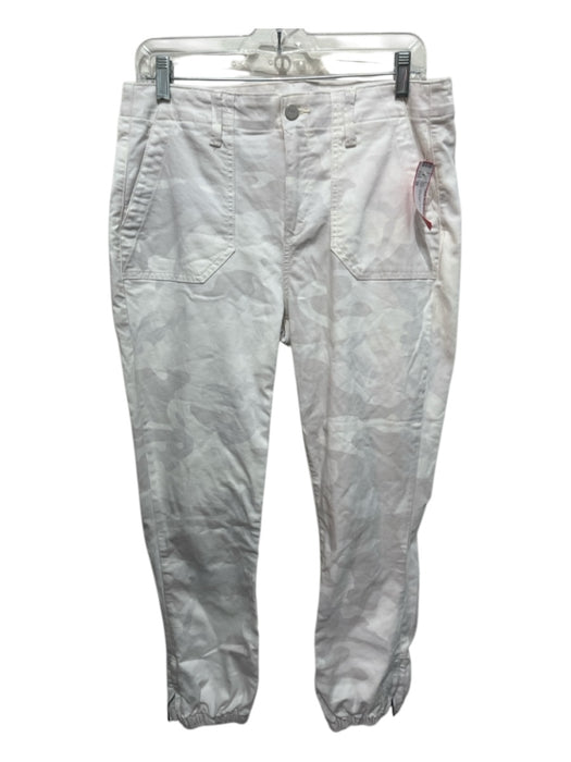 Paige Size 29 White Cotton Blend Mid Rise Camo Jogger Pants White / 29