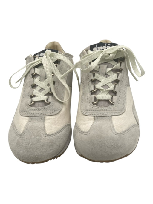 Diadora Shoe Size 7.5 Light Blue, White & Navy Blue Suede Canvas Sneakers Light Blue, White & Navy Blue / 7.5