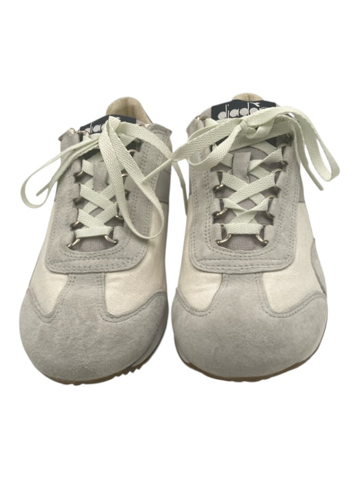 Diadora Shoe Size 7.5 Light Blue, White & Navy Blue Suede Canvas Sneakers Light Blue, White & Navy Blue / 7.5