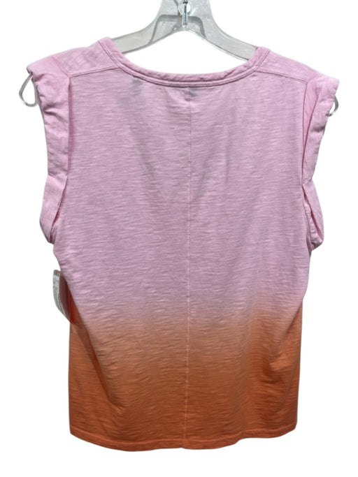Veronica Beard Size S Pink & Orange Pima Cotton Gradient Sleeveless U Neck Top Pink & Orange / S