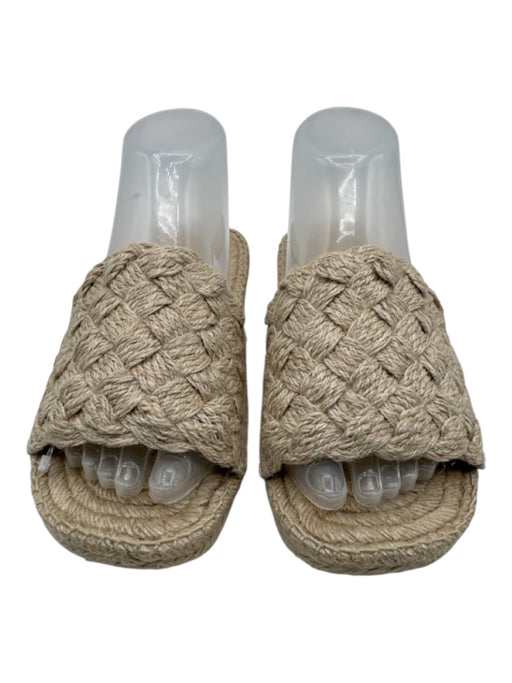 Bottega Veneta Shoe Size 37 Beige Jute open toe Woven Flat Slides Espadrille Beige / 37