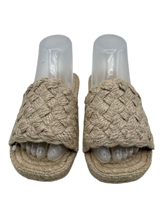Bottega Veneta Shoe Size 37 Beige Jute open toe Woven Flat Slides Espadrille Beige / 37