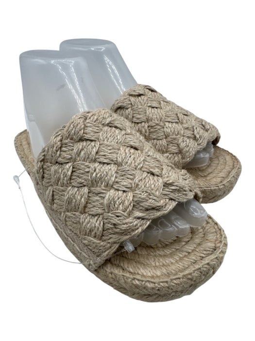 Bottega Veneta Shoe Size 37 Beige Jute open toe Woven Flat Slides Espadrille Beige / 37