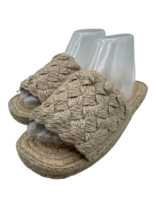 Bottega Veneta Shoe Size 37 Beige Jute open toe Woven Flat Slides Espadrille Beige / 37