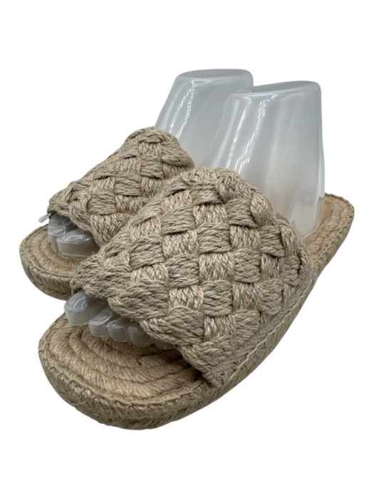 Bottega Veneta Shoe Size 37 Beige Jute open toe Woven Flat Slides Espadrille Beige / 37