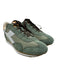 Diadora Shoe Size 7.5 Green & Orange Leather Upper Lace Up Low Top Sneakers Green & Orange / 7.5