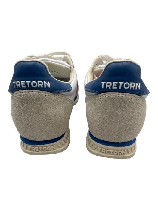 Tretorn Shoe Size 7.5 White, Gray, Multi Leather Fabric Block lace up Sneakers White, Gray, Multi / 7.5