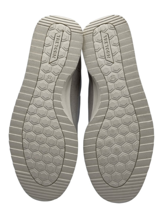 Tretorn Shoe Size 7.5 White, Gray, Multi Leather Fabric Block lace up Sneakers White, Gray, Multi / 7.5