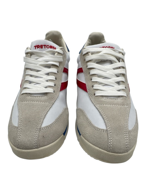 Tretorn Shoe Size 7.5 White, Gray, Multi Leather Fabric Block lace up Sneakers White, Gray, Multi / 7.5
