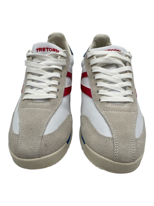 Tretorn Shoe Size 7.5 White, Gray, Multi Leather Fabric Block lace up Sneakers White, Gray, Multi / 7.5