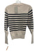 Vanessa Bruno Size XS Beige & Black Merino Wool Ribbed Knit Stripe Sweater Beige & Black / XS