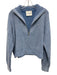 Closed Size XS Blue Cotton Rib Knit Flap Collar 1/4 Zip Sweater Blue / XS