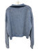 Closed Size XS Blue Cotton Rib Knit Flap Collar 1/4 Zip Sweater Blue / XS